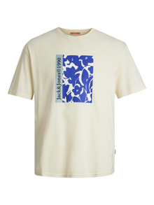 Jack & Jones Bedrukt T-shirts Junior -Buttercream - 12257641