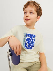 Jack & Jones Bedrukt T-shirt Voor jongens -Buttercream - 12257641