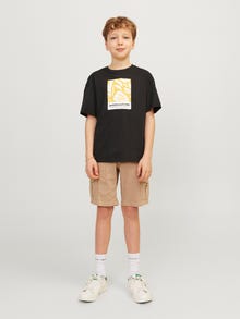 Jack & Jones Printed T-shirt For boys -Black - 12257641