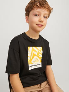 Jack & Jones Printed T-shirt For boys -Black - 12257641