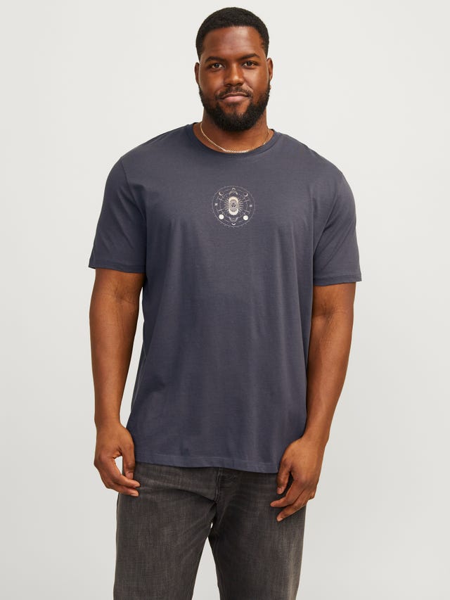 Jack & Jones Plus Size Nadruk T-shirt - 12257645