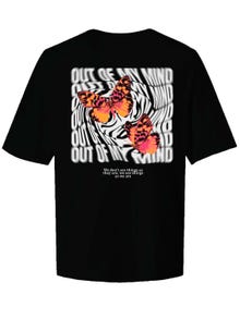 Jack & Jones Plus Size Printed T-shirt -Black - 12257650