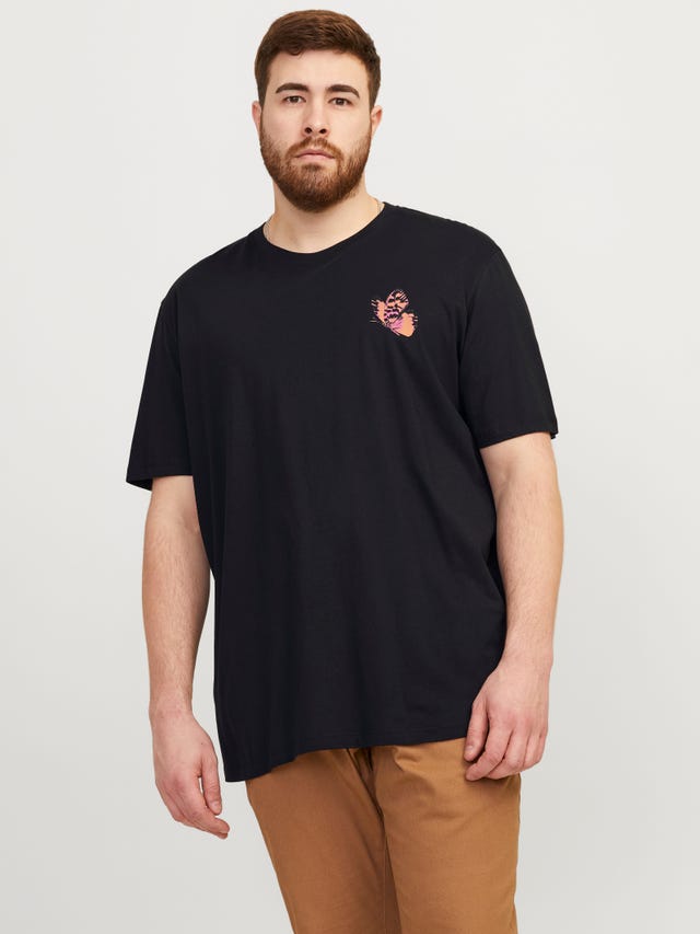 Jack & Jones Plus Size Camiseta Estampado - 12257650