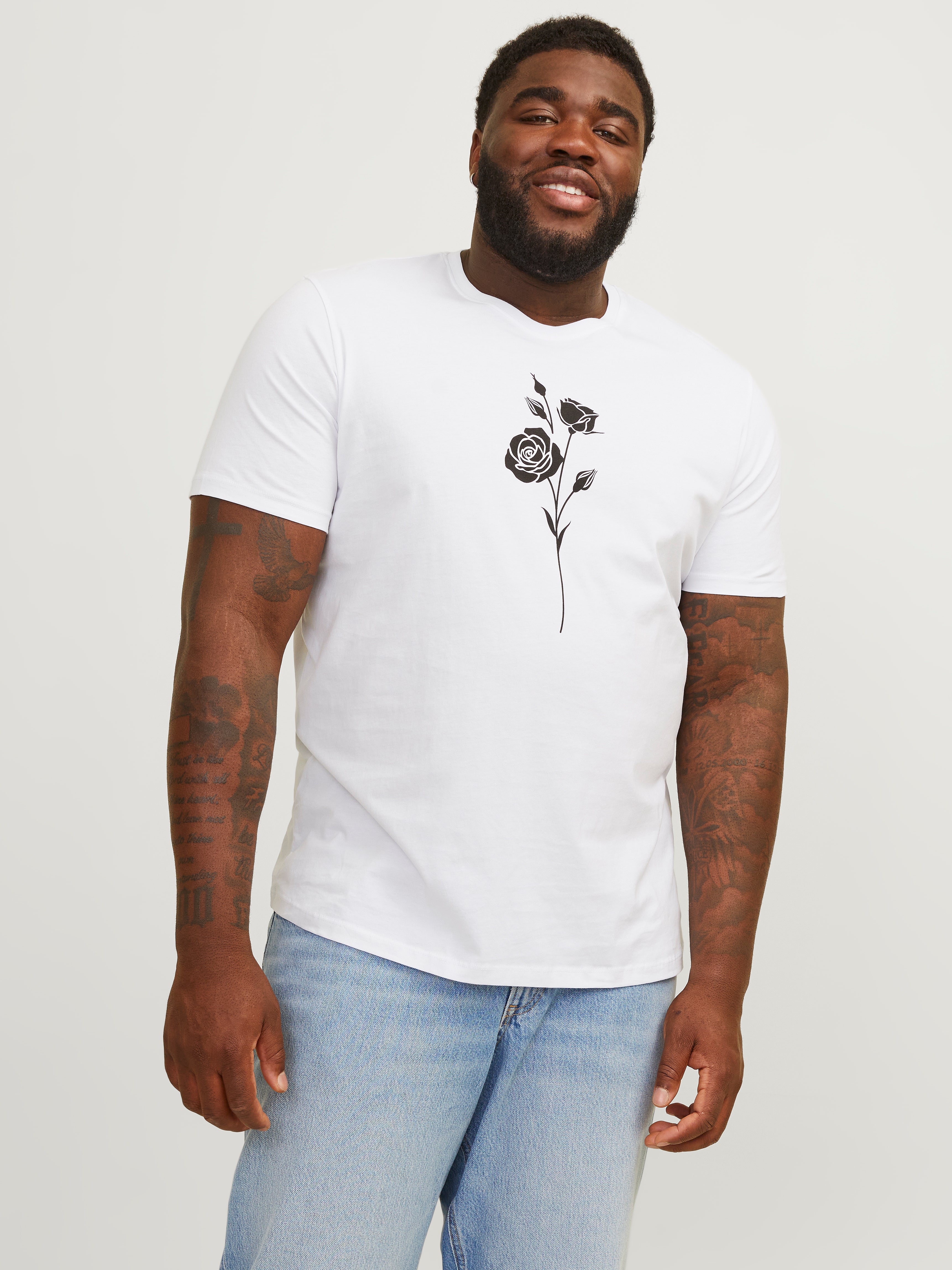 T-shirt Imprimé Col Rond - Jack & Jones - Modalova