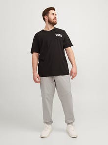 Jack & Jones Plus Size Slim Fit Sweatpants -Light Grey Melange - 12257672
