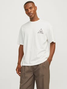 Jack & Jones T-shirt Imprimé -Cloud Dancer - 12257732