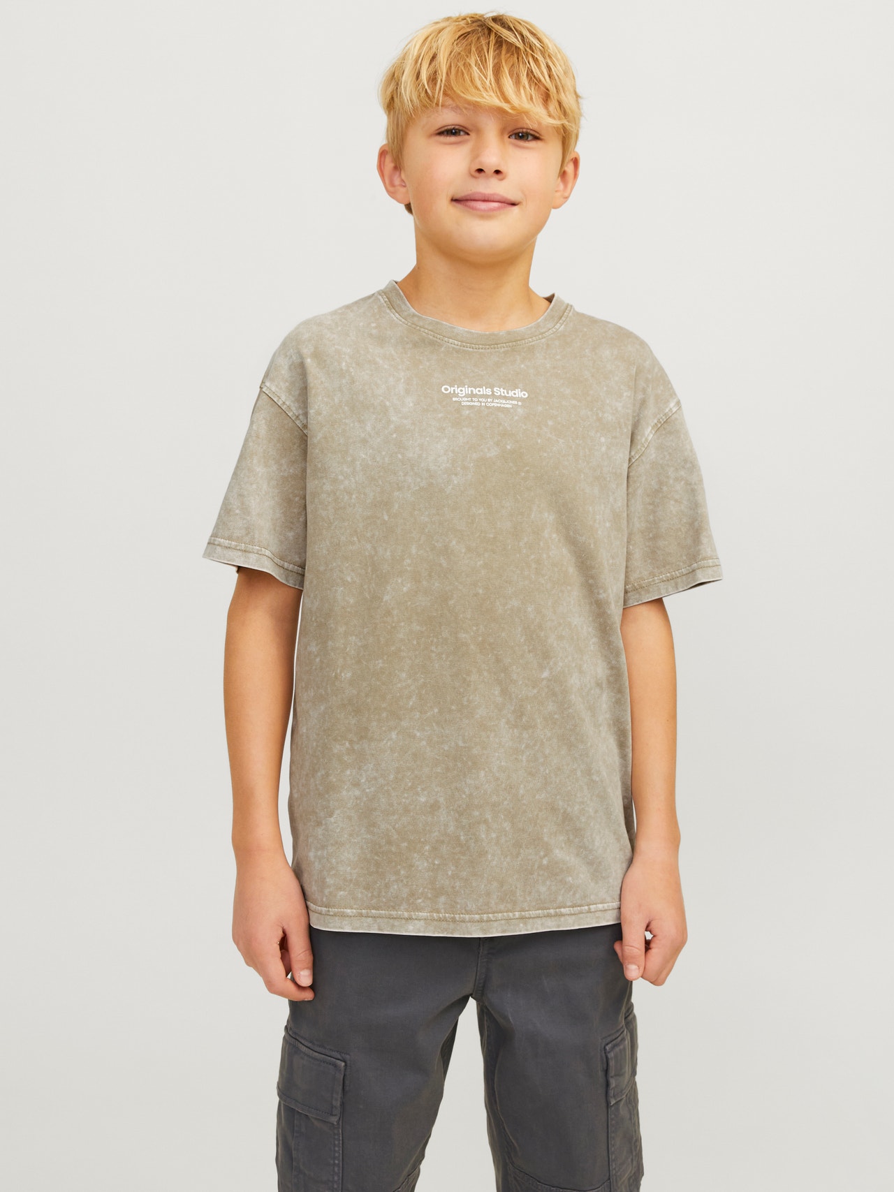 Jack & Jones Camiseta Estampado Para chicos -Silver Sage - 12257747