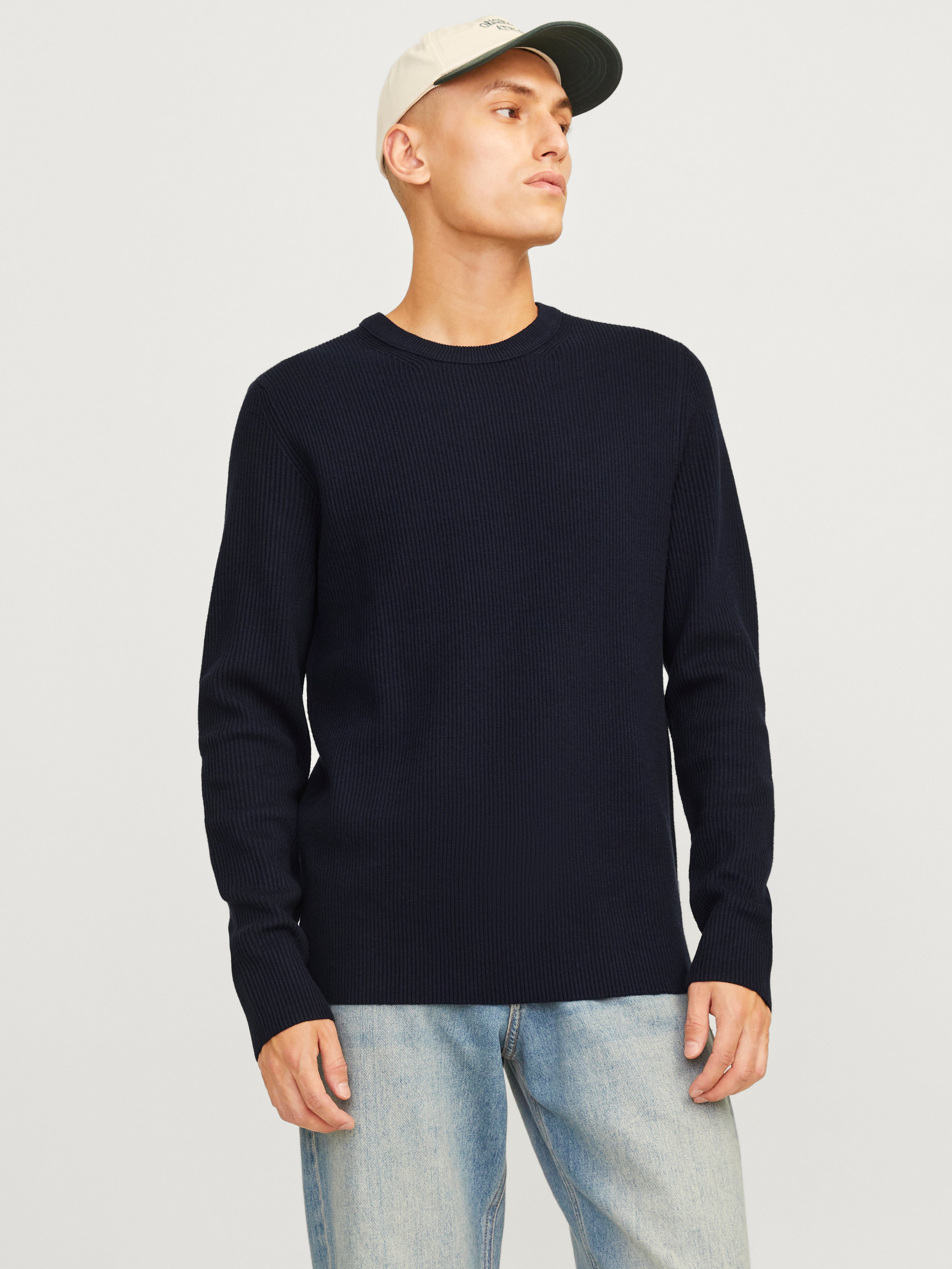 Thumbnail - Einfarbig Strickpullover