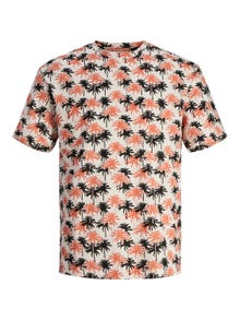Jack & Jones All Over Print T-skjorte Mini -Buttercream - 12257774