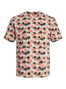 Jack & Jones Viso audinio raštas Marškinėliai Mini -Buttercream - 12257774