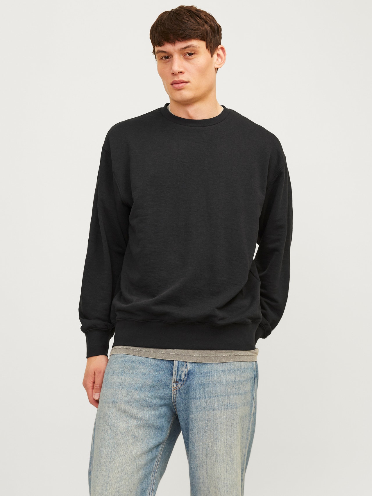 Trendyol Felpa Girocollo in Tinta Unita Standard Maglia di Tuta, Ecru, M Donna Trendyol Felpa Girocollo in Tinta Unita Standard Maglia di Tuta, Ecru, M Donna
