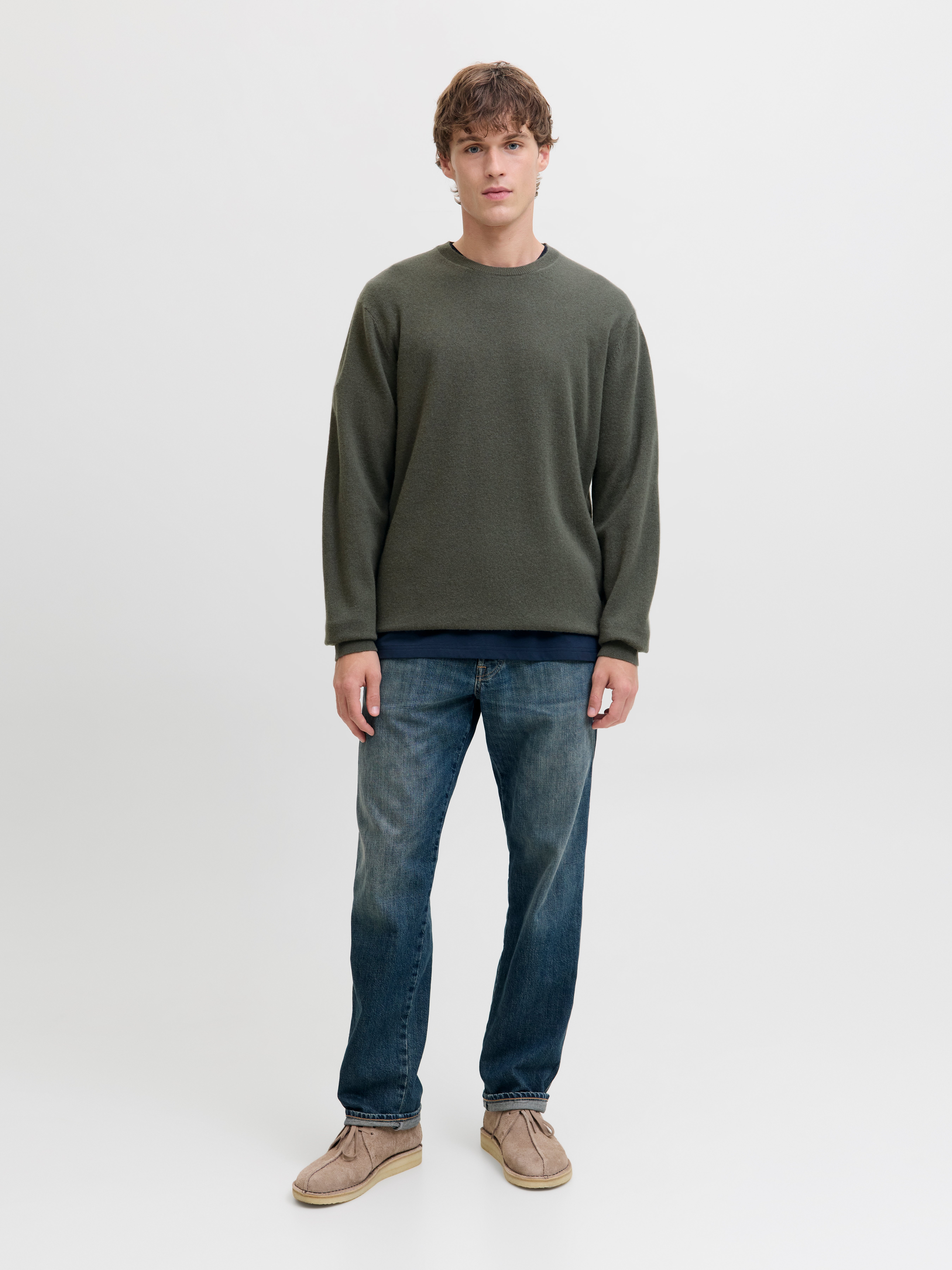 Thumbnail - Rdd Einfarbig Strickpullover