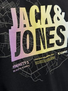 Jack & Jones Printed Crew neck T-shirt -Black - 12257908