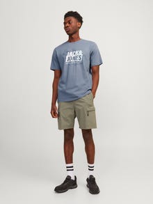 Jack & Jones Gedruckt Rundhals T-shirt -Flint Stone - 12257908