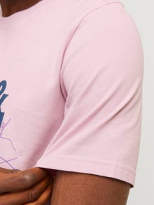 Jack & Jones Printed Crew neck T-shirt -Winsome Orchid - 12257908