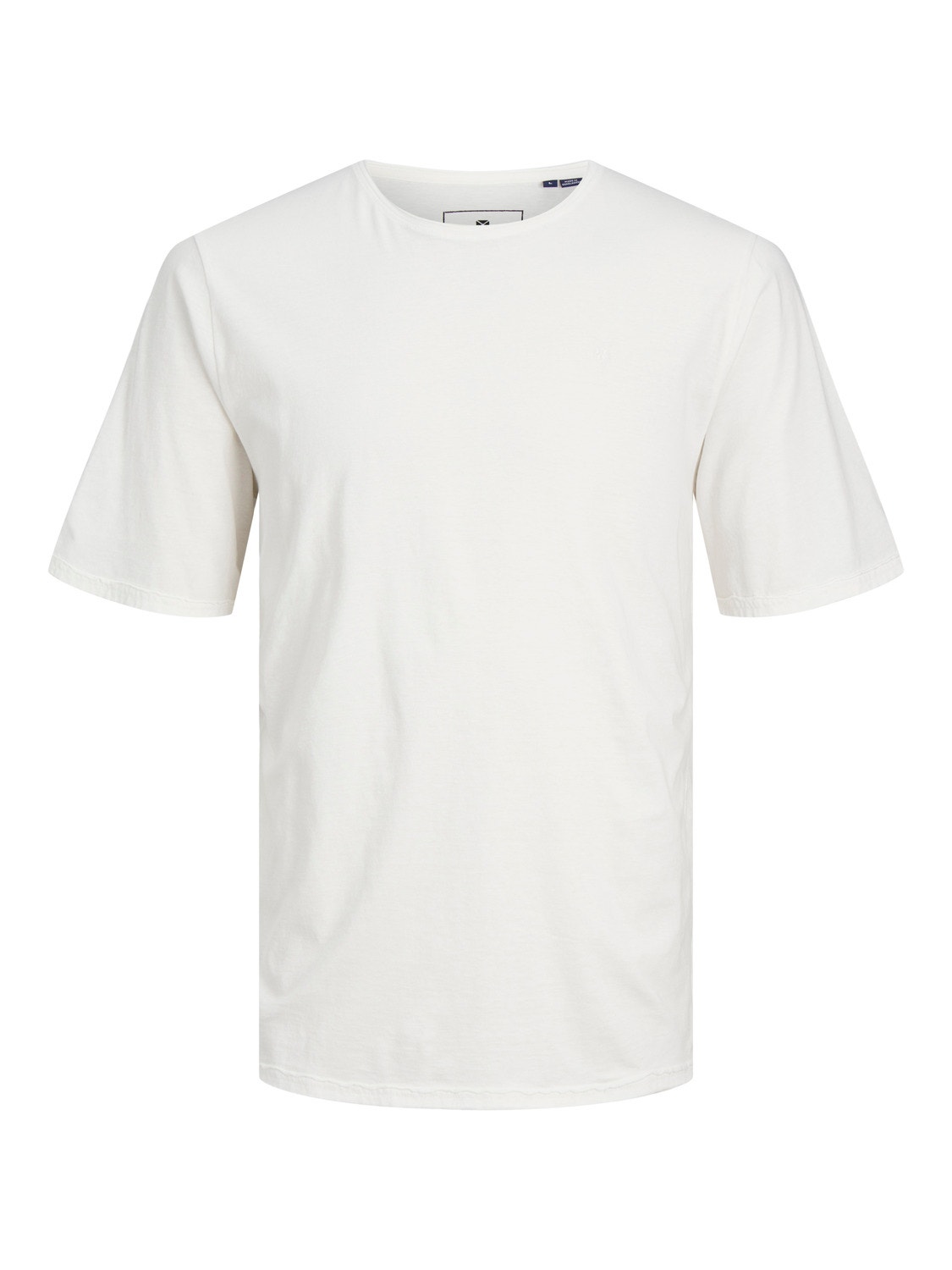 Jack & Jones Ensfarvet Crew neck T-shirt -Cloud Dancer - 12257961