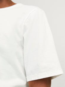 Jack & Jones T-shirt Uni Col rond -Cloud Dancer - 12257961