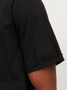 Jack & Jones Ensfarvet Crew neck T-shirt -Black - 12257961
