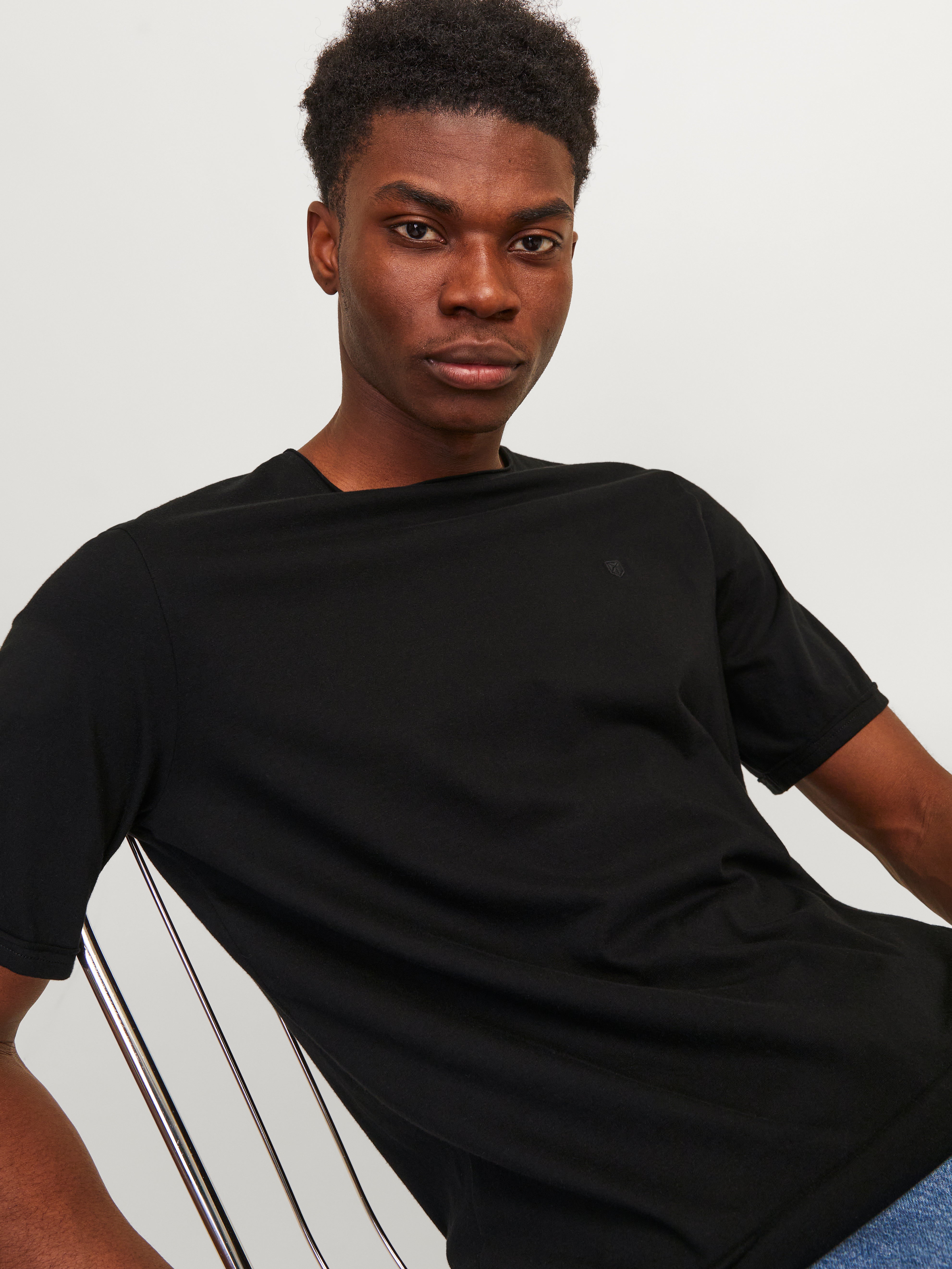 Jack & Jones Plain Crew neck T-shirt - 12257961