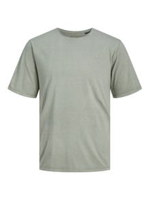 Jack & Jones Plain Crew neck T-shirt -Lily Pad - 12257961