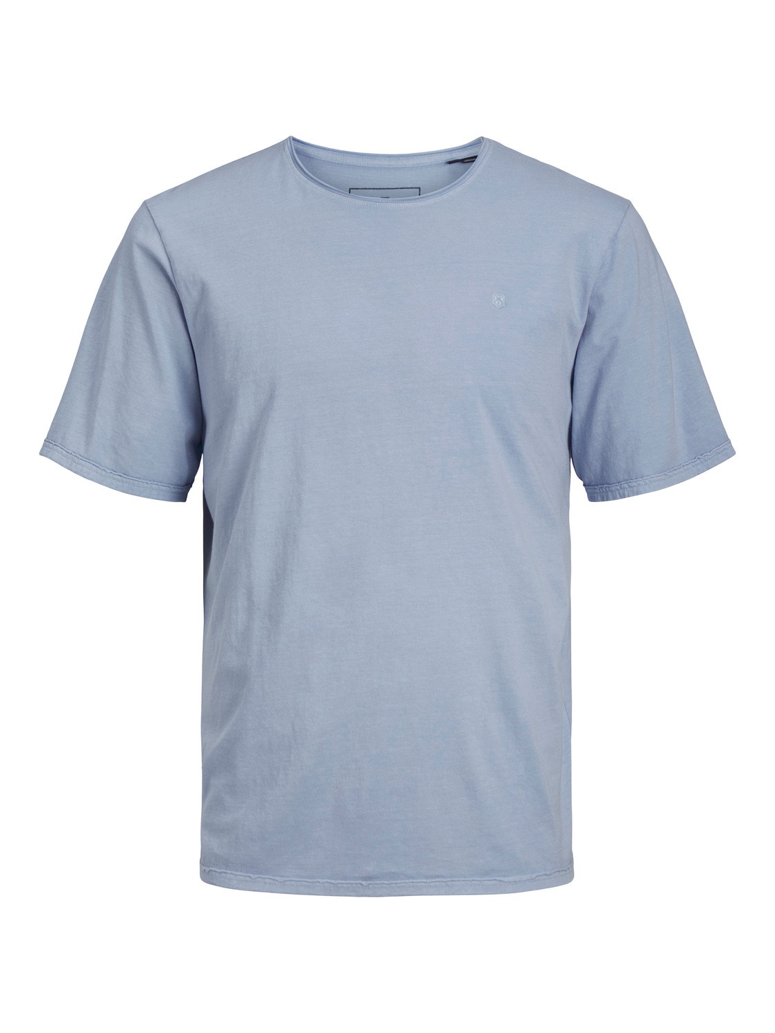 Jack & Jones Enfärgat Rundringning T-shirt -Cerulean - 12257961