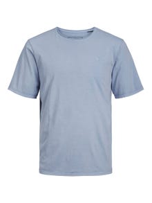 Jack & Jones Gładki Okrągły dekolt T-shirt -Cerulean - 12257961
