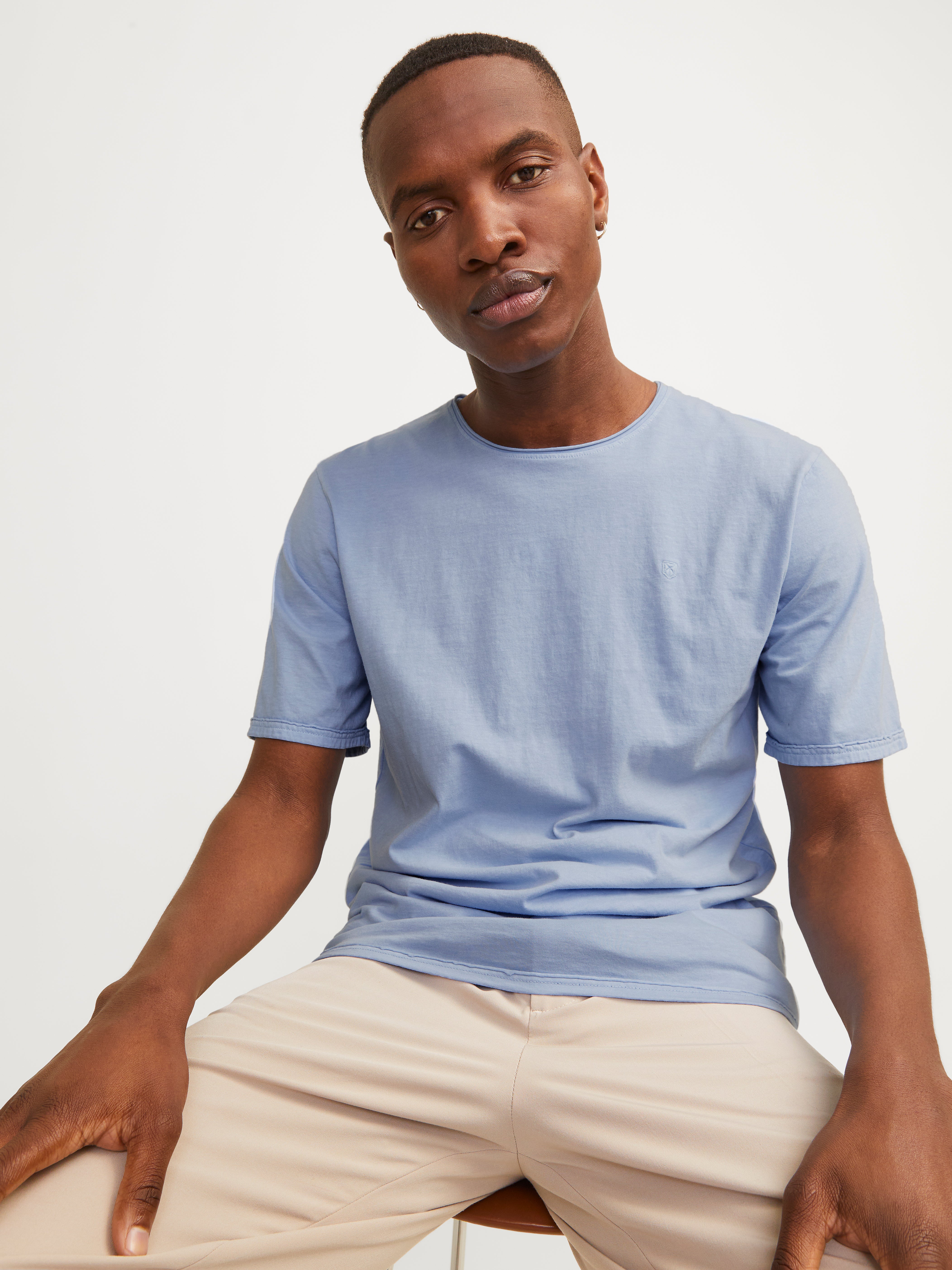 Jack & Jones Einfarbig Rundhals T-shirt - 12257961