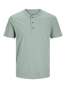 Jack & Jones Camiseta Liso Cuello Mao -Lily Pad - 12257965