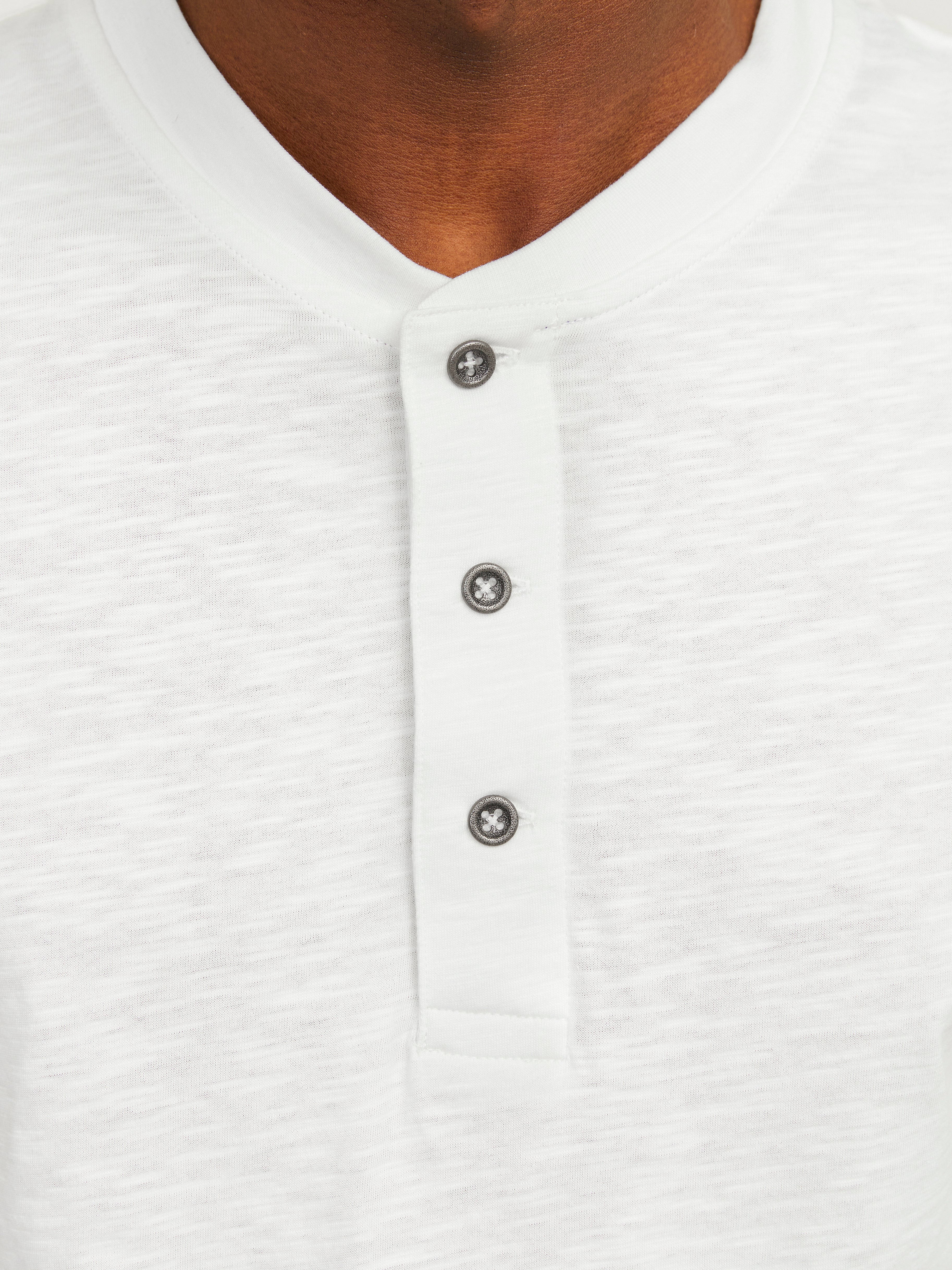 Plain China Collar T-shirt | White | Jack & Jones®