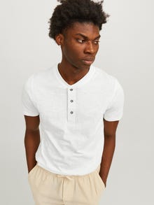 Jack & Jones Enfärgat T-shirt -Cloud Dancer - 12257965