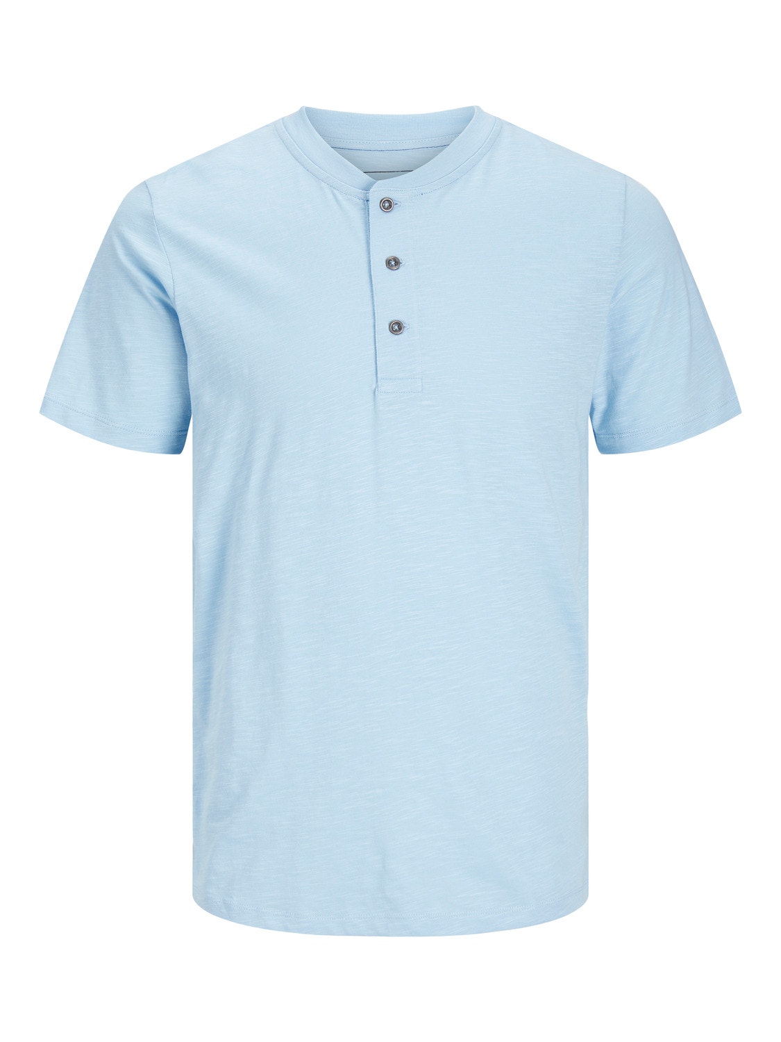 Jack & Jones Bez vzoru Čínský límec Tričko -Cerulean - 12257965