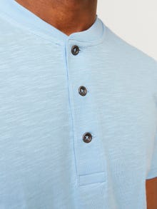 Jack & Jones Bez vzoru Čínský límec Tričko -Cerulean - 12257965