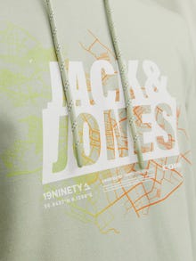 Jack & Jones Sweat à capuche Imprimé -Desert Sage - 12258049