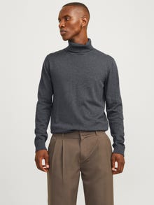 Jack & Jones Col roulé -Dark Grey Melange - 12258051