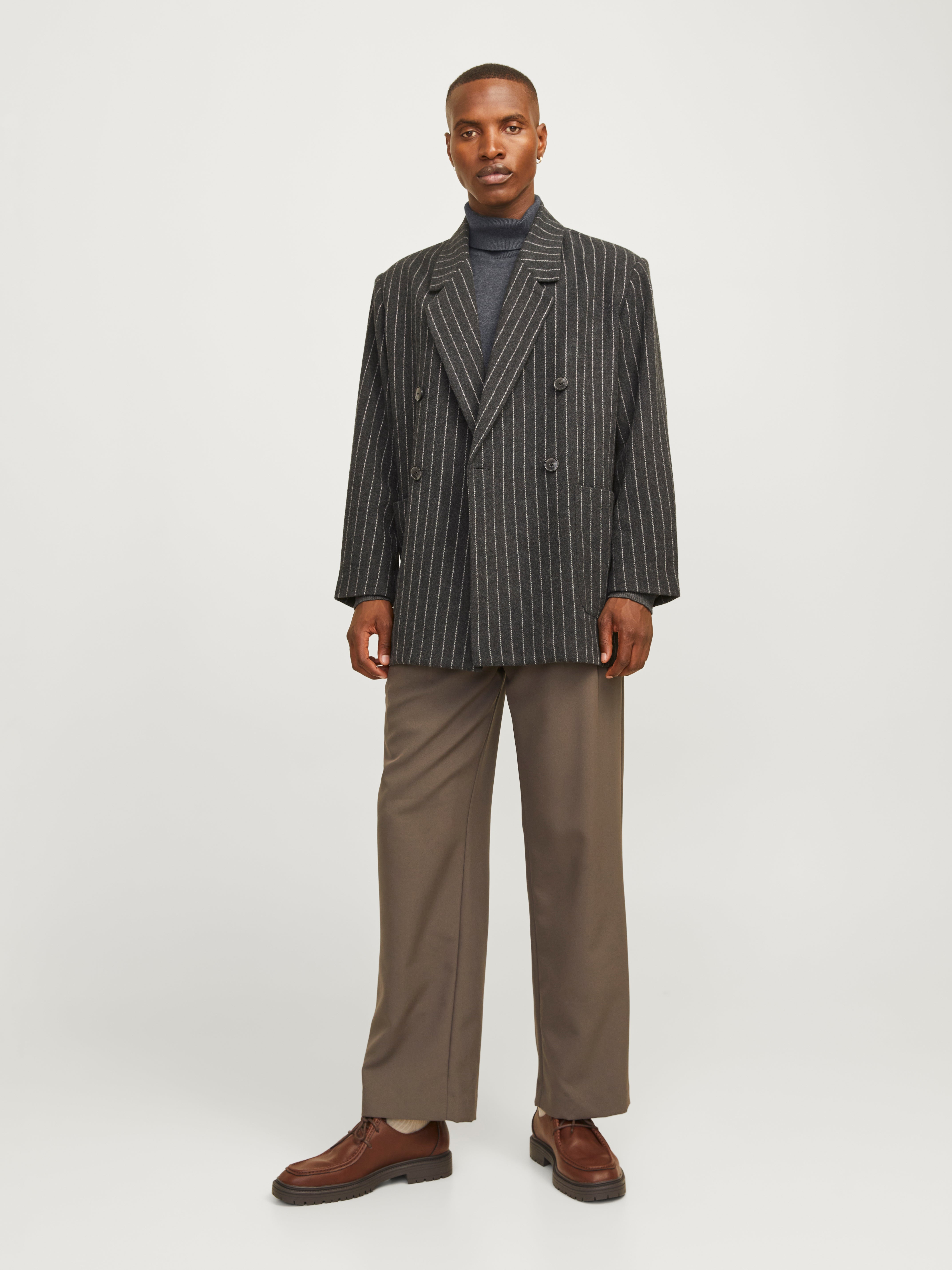 Thumbnail - Einfarbig Rollkragenpullover