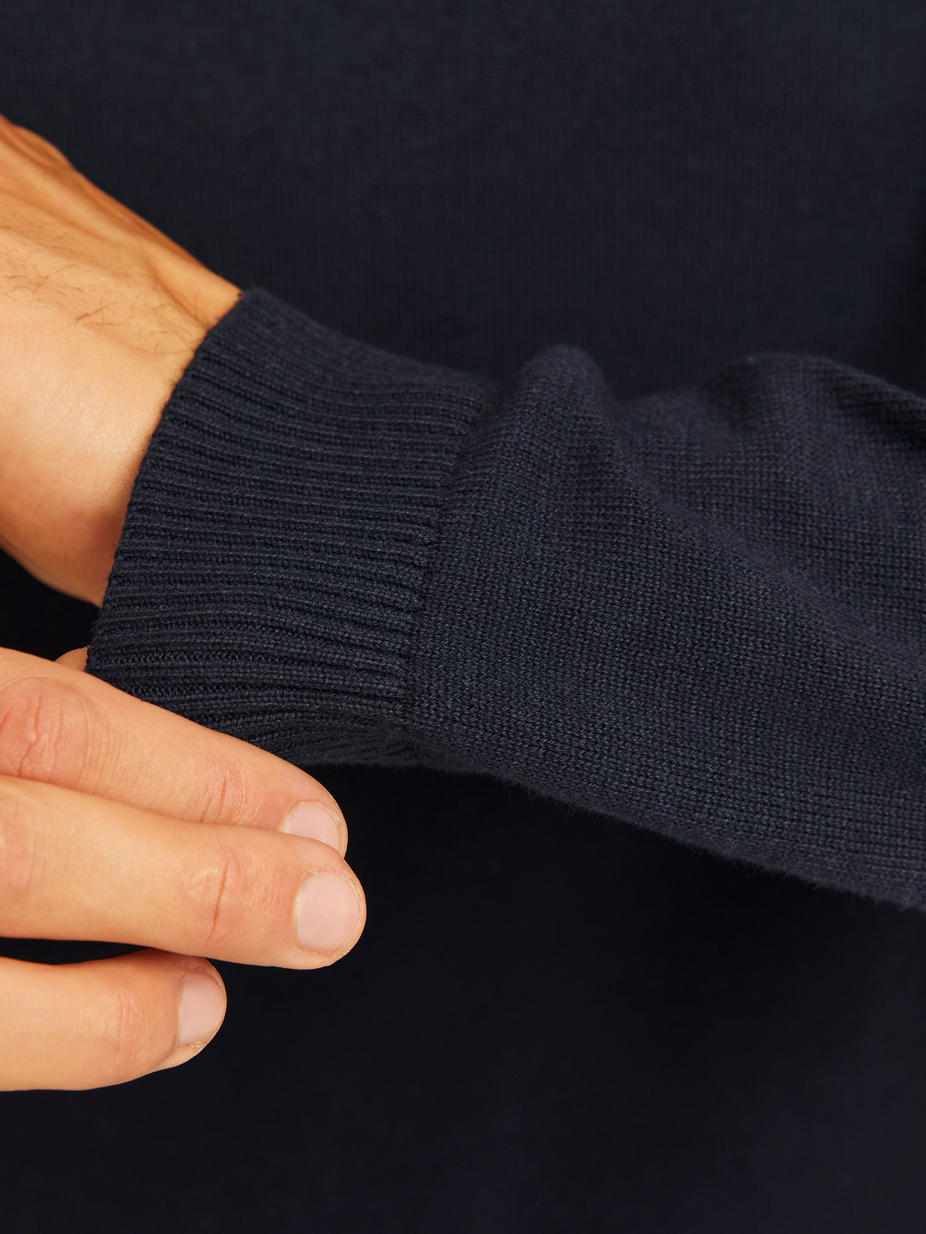 Thumbnail - Einfarbig Rollkragenpullover