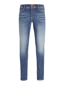 Jack & Jones JJIGLENN JJFOX AM 489 50SPS NOOS Priglundantys džinsai -Blue Denim - 12258116
