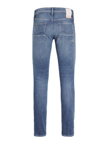 Jack & Jones JJIGLENN JJFOX AM 489 50SPS NOOS Priglundantys džinsai -Blue Denim - 12258116