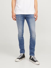Jack & Jones JJIGLENN JJFOX AM 489 50SPS NOOS Priglundantys džinsai -Blue Denim - 12258116