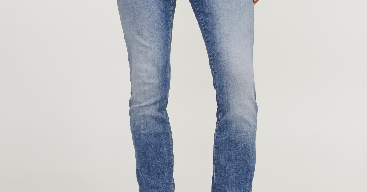 JJIGLENN JJFOX AM 489 50SPS Slim Fit Jeans | Mittelblau | Jack 