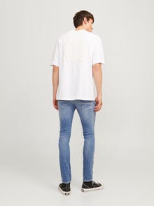 Jack & Jones JJIGLENN JJFOX AM 489 50SPS NOOS Priglundantys džinsai -Blue Denim - 12258116