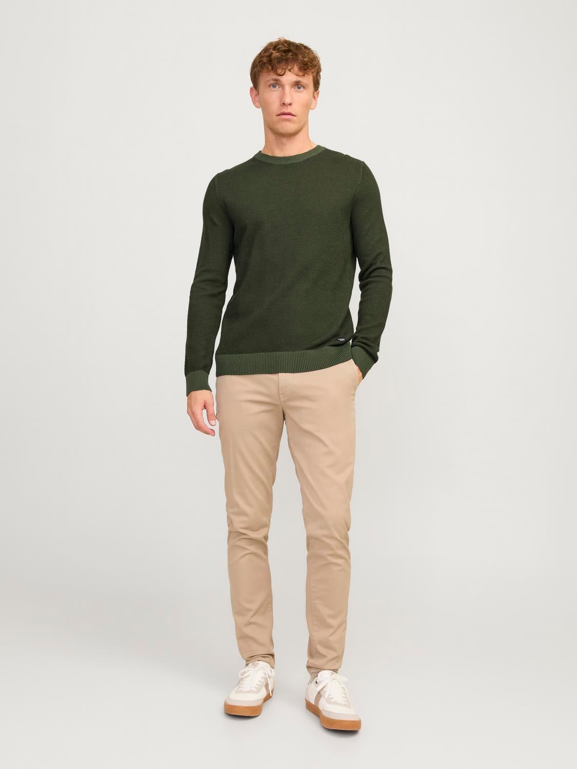 Plain Crew Neck Jumper