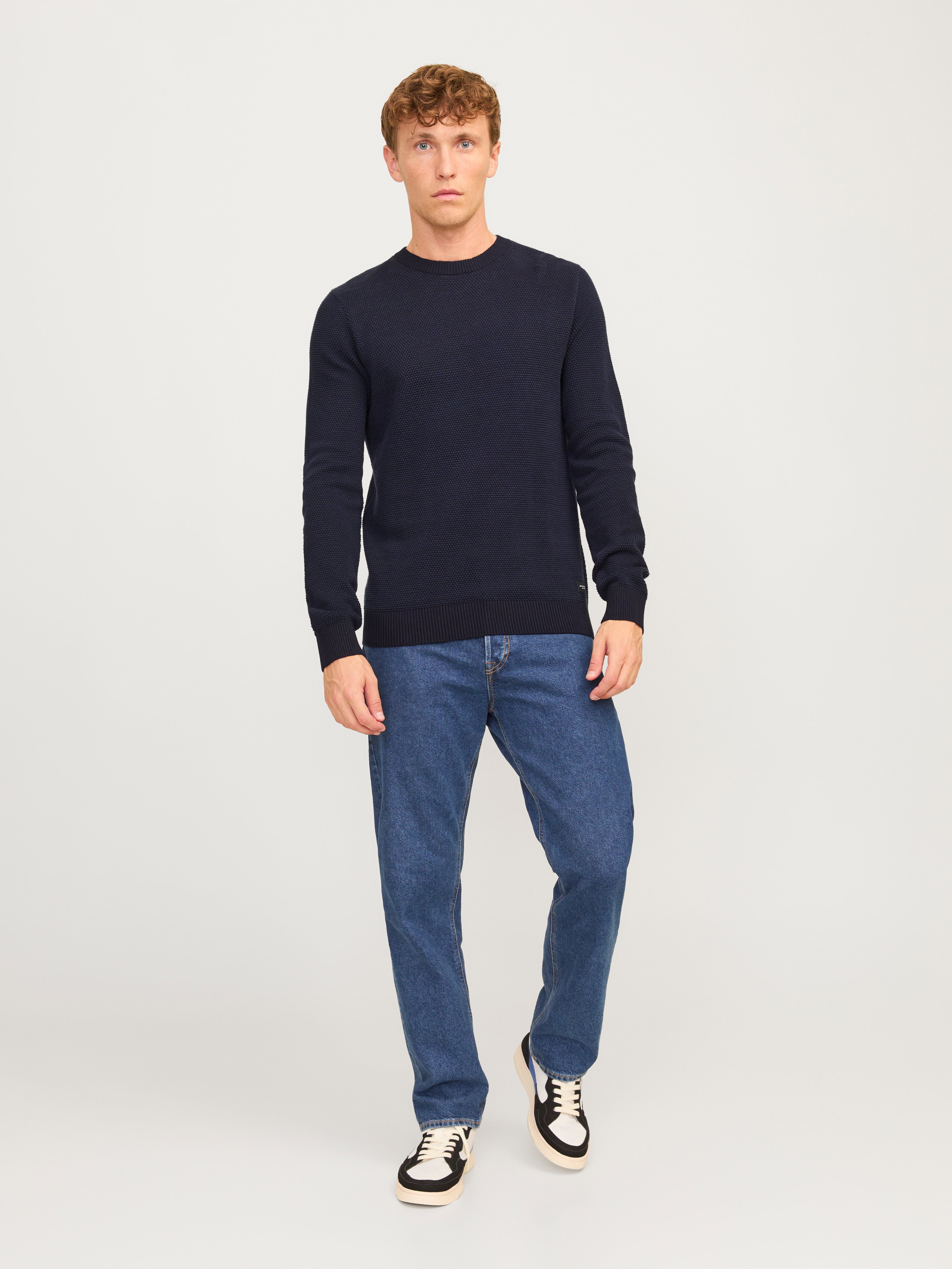 Thumbnail - Einfarbig Strickpullover