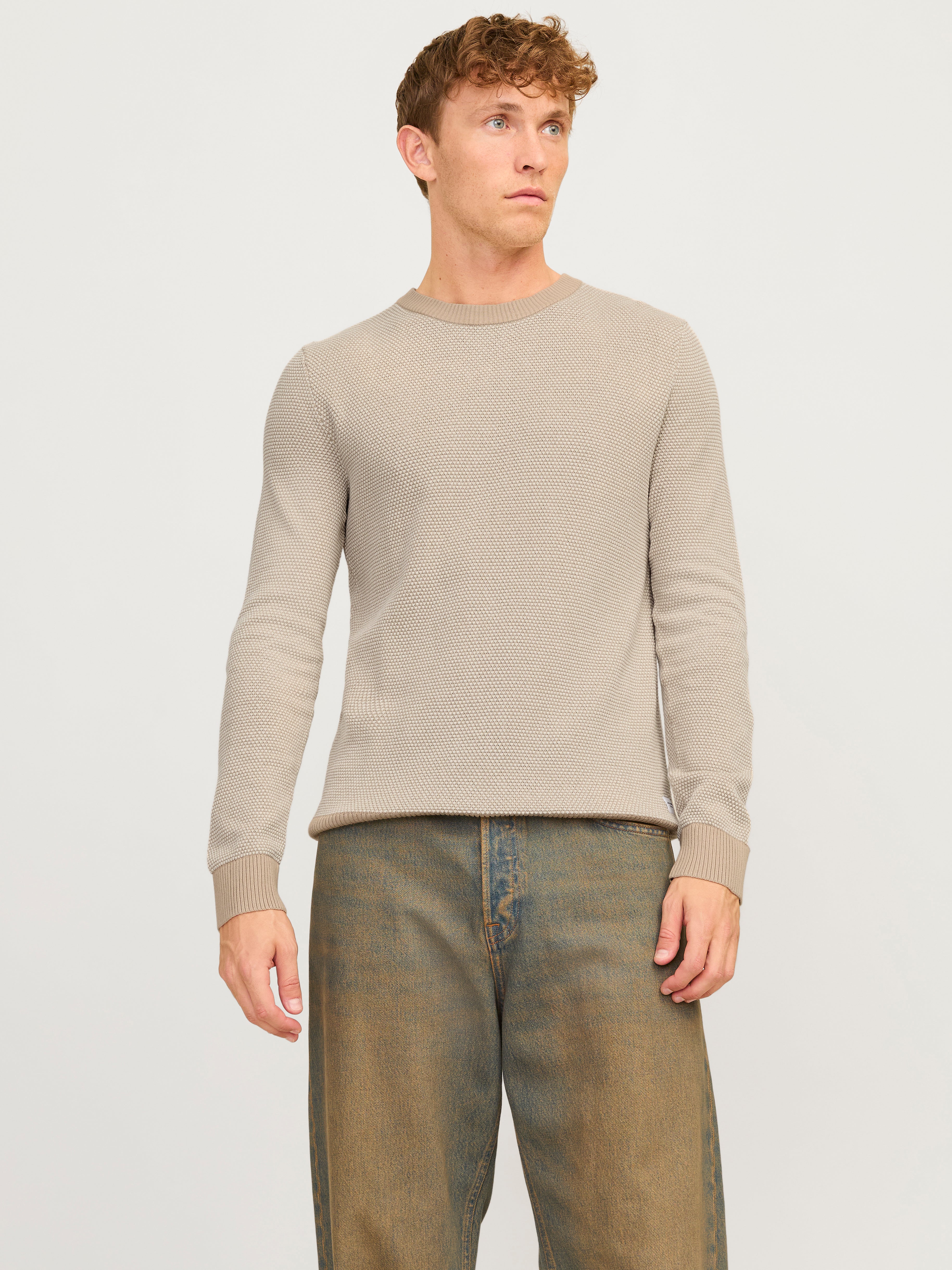 Thumbnail - Einfarbig Strickpullover