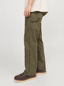 Jack & Jones Pantaloni 5 tasche Wide Leg Fit -Olive Night - 12258148