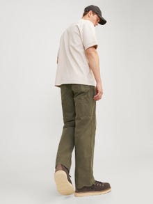 Jack & Jones Wide Leg Fit 5 kišenės kelnės -Olive Night - 12258148