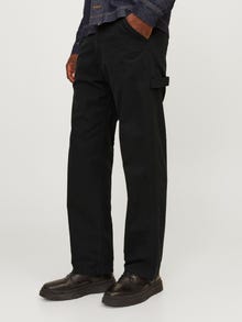 Jack & Jones Wide Leg Fit Bukser med 5 lommer -Black - 12258148