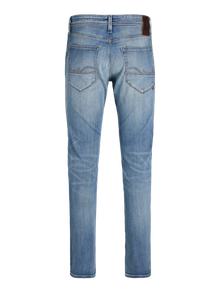 Jack & Jones JJIGLENN JJFOX 50SPS CB 043 50SPS SN Priglundantys džinsai -Blue Denim - 12258180