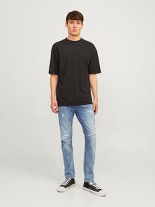 Jack & Jones JJIGLENN JJFOX 50SPS CB 043 50SPS SN Priglundantys džinsai -Blue Denim - 12258180