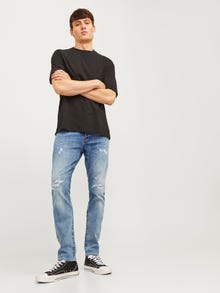 Jack & Jones JJIGLENN JJFOX 50SPS CB 043 50SPS SN Priglundantys džinsai -Blue Denim - 12258180